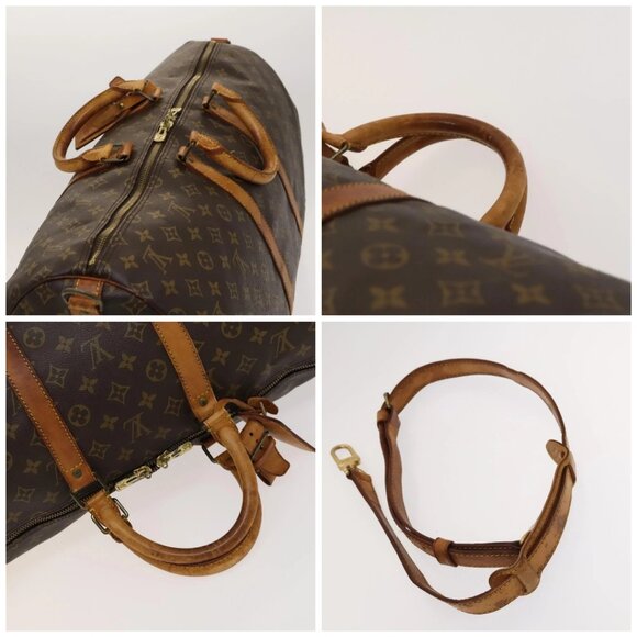LOUIS VUITTON Monogram Keepall Bandouliere 55 Boston Bag M41414 LV Auth 125966 - Picture 16 of 16